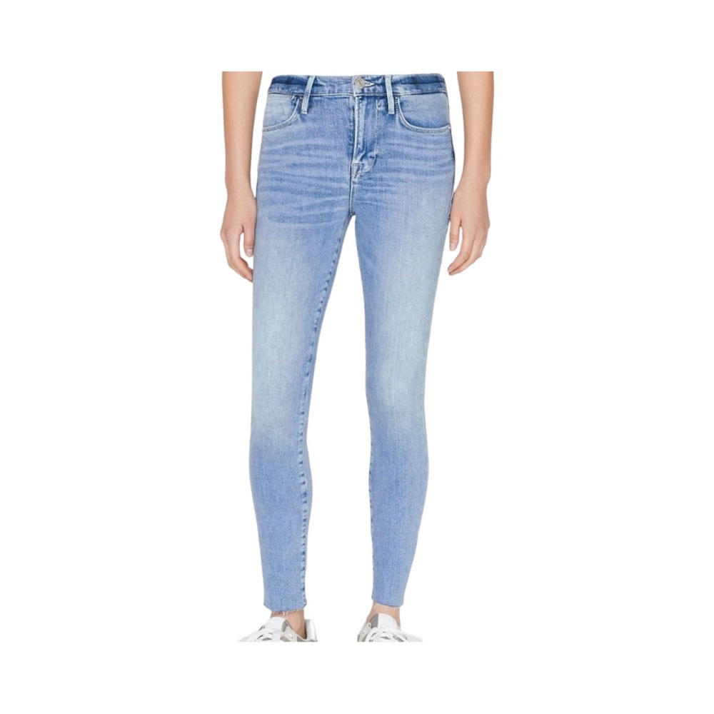 EUC FRAME Le High Skinny Raw Edge Skinny Jeans
Size 29
